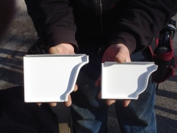 comparison of 5 inch and 6 inch gutters